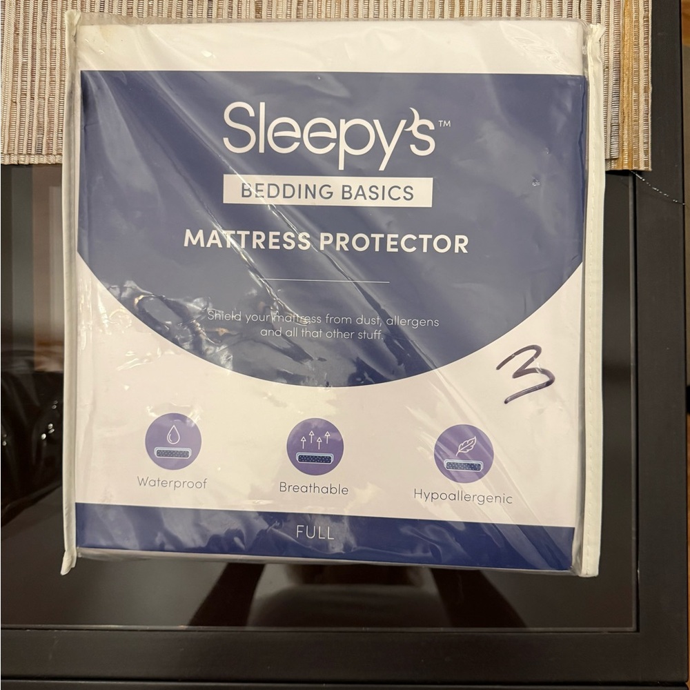 New Sleepy’s mattresss protector